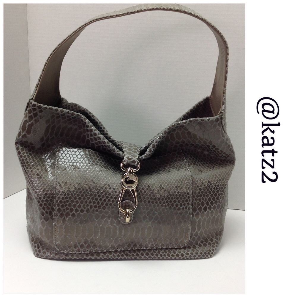 Dooney & Bourke Embossed Snakeskin Pocket Sac